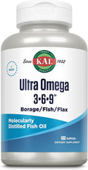 Omega 3 6 9  100ct 1200mg by Kal