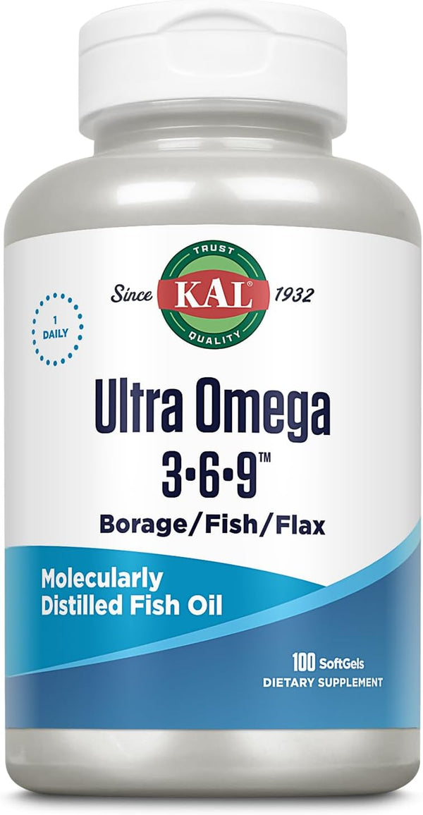 Omega 3 6 9  100ct 1200mg by Kal