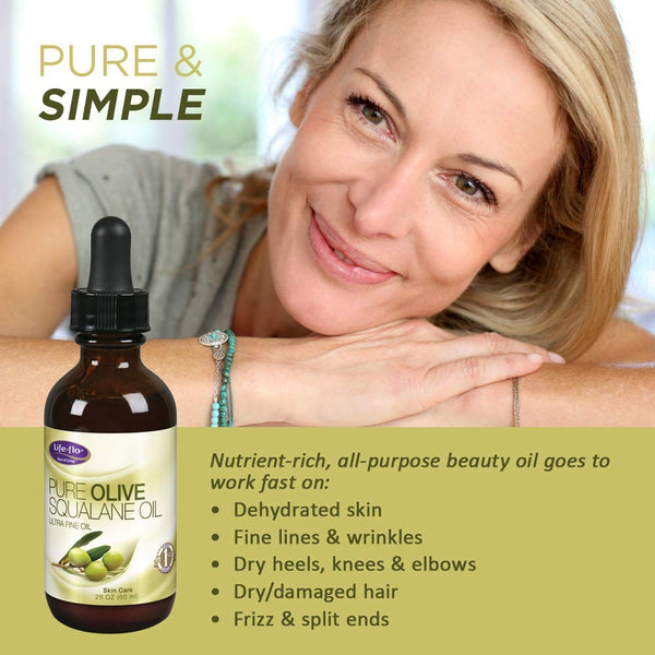 Pure Olive Squalane Oil  2floz  oil by LifeFlo