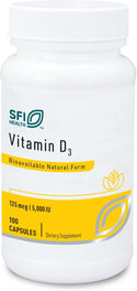 Vitamin D3 5000IU - 100 Caps Klaire Labs