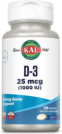 D3  200ct 25mcg by Kal