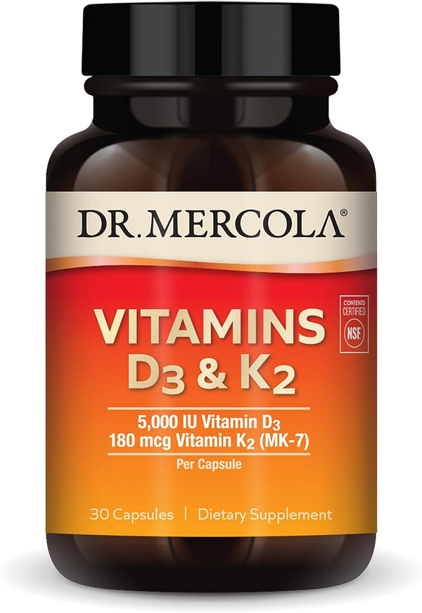 Vitamin D3 & K2 Low dose 30 Caps by Dr. Mercola by Dr. Mercola