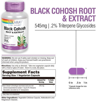 Black Cohosh  60ct 545mg capsule