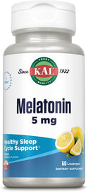 Melatonine Vitamine B6  60ct 1.9mg lozenge Lemon by Kal