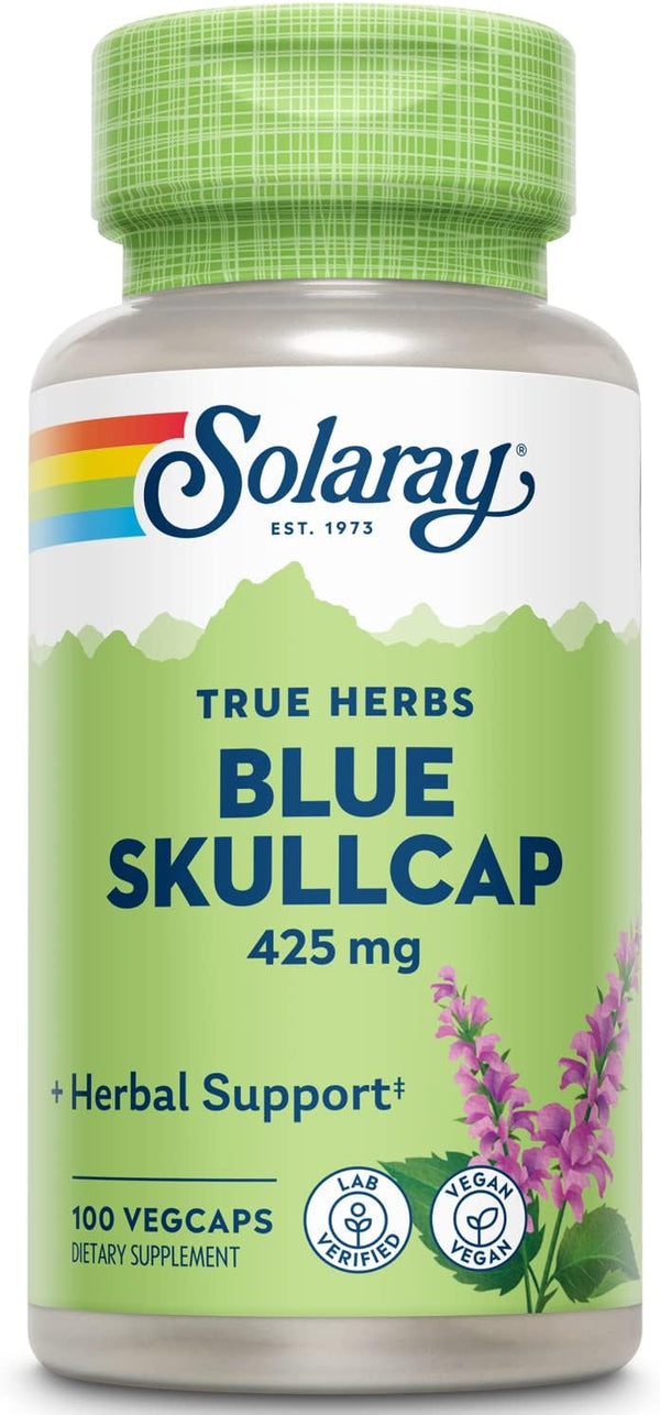 Blue Skullcap 100ct 425mg veg cap by Solaray