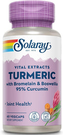 Turmeric w Bromelain & Boswellia 60ct 200mg veg cap by Solaray