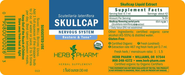 Skullcap 1 Ounce - Herb Pharm