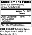 Organic Saw Palmetto Liquid Drops - 2 FL OZ (Dr. Mercola)