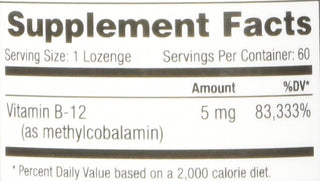 Methyl B-12 HP Lozenges - NuMedica