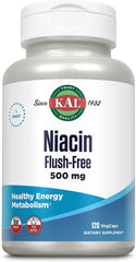 Niacin Flush-Free  120ct 500mg veg cap by Kal