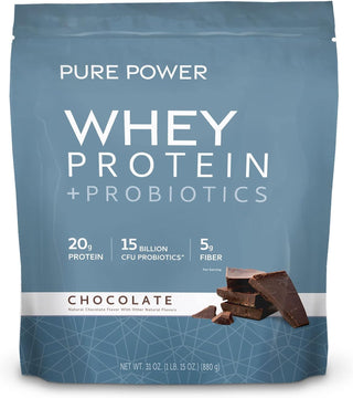 Pure Power Whey Protein + Probiotics - Chocolate 1 lb. 15oz. by Dr. Mercola