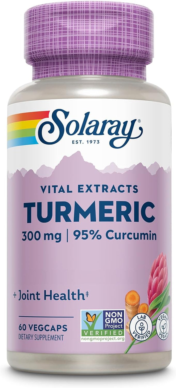 Turmeric Root Extract 60ct 300mg veg cap by Solaray