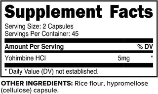 Yohimbine 90 servings/90 Caps - by Prime Nutrition