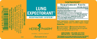 Lung Expectorant - 1 FL OZ (Herb Pharm)