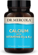 Calcium Vitamin D3 & Vitamin K2 30 Caps by Dr. Mercola by Dr. Mercola