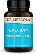 Calcium with Vitamins D and K2 - 30 Capsules (Dr. Mercola Premium Products)