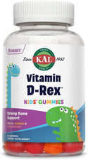 Vit D Rex  60ct  gummy Peach Mango Strawberry by Kal