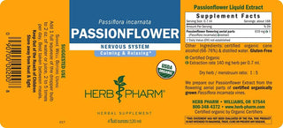 Passionflower Liquid 4 Ounces - Herb Pharm