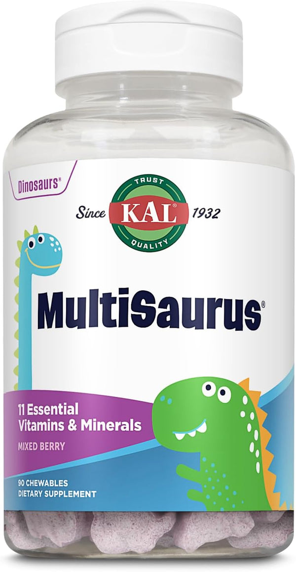 MultiSaurus®  90ct  chewable Mixed Berry by Kal