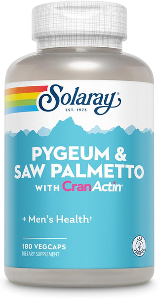 Pygeum & Saw Palmetto 180ct veg cap by Solaray