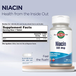 Niacin  200ct 50mg by Kal