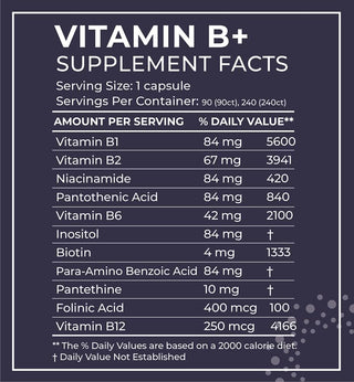 B Vitamins High Dose 240 caps - Body Bio