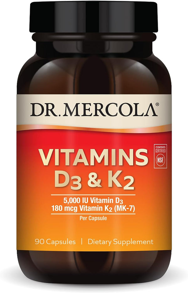 Calcium Vitamin D3 & Vitamin K2 90 Day 90 Caps by Dr. Mercola by Dr. Mercola