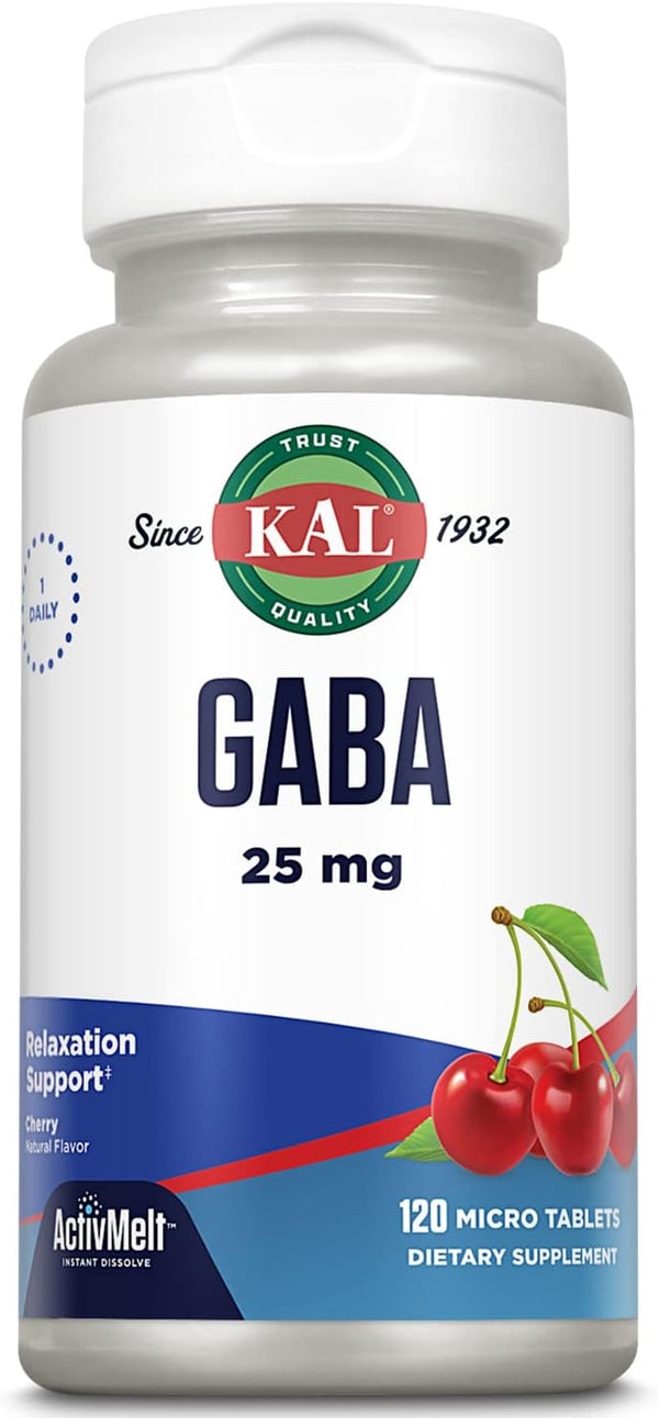 GABA  120ct 25mg lozenge Cherry by Kal