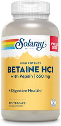 Betaine HCI  HP-w Pepsin 275ct 650mg veg cap