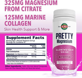 Pretty Magnesium  10.7oz  fine Pomegranate by Kal