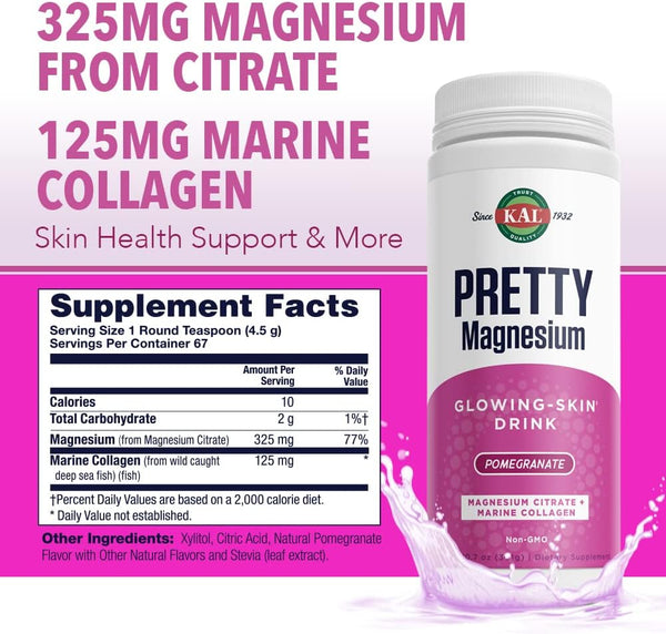 Pretty Magnesium  10.7oz  fine Pomegranate by Kal