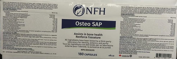 Osteo SAP - Nutritional Fundamentals for Health