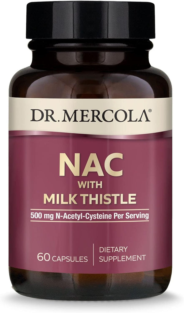NAC with Milk Thistle 30 Day 60 Caps by Dr. Mercola