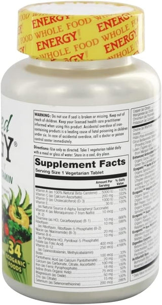 Enhanced Energy® OD-Whole Food Multivitamin 60ct by Kal