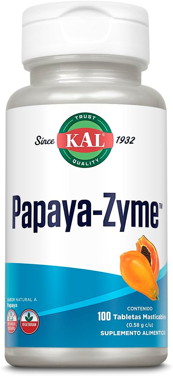 Papaya-Zyme  100ct 45mg chewable by Kal