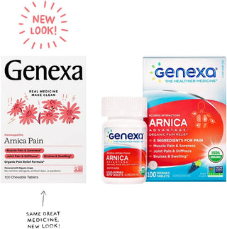 Arnica Pain - 100 Chewable Tablets (Genexa)