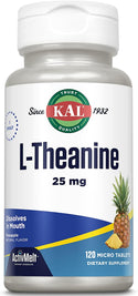 L-Theanine  120ct 25mg lozenge Pineapple by Kal