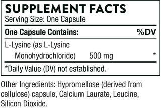 L-Lysine - 60 Capsules (Thorne)