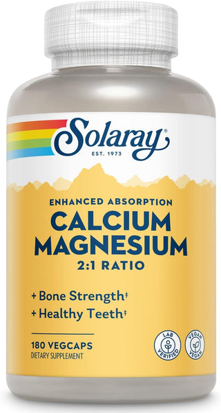 Calcium Magnesium ENAB 2:1 Ratio 90ct veg cap by Solaray