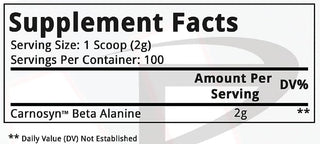 B-Alanine 100 servings/200 g - by Prime Nutrition