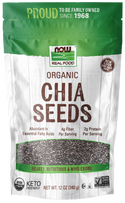 Black Chia Seeds Organic 12 oz by Now Foods - black chia seeds org 12 oz by Now Foods