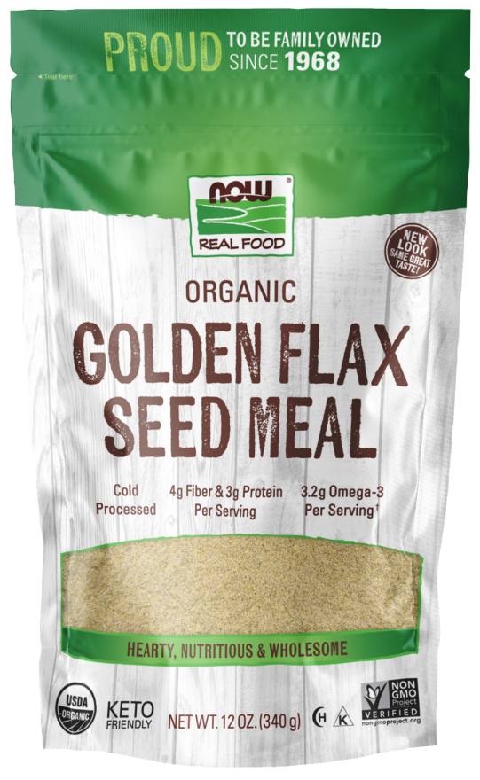 Golden Flax Meal Organic 12 oz by Now Foods