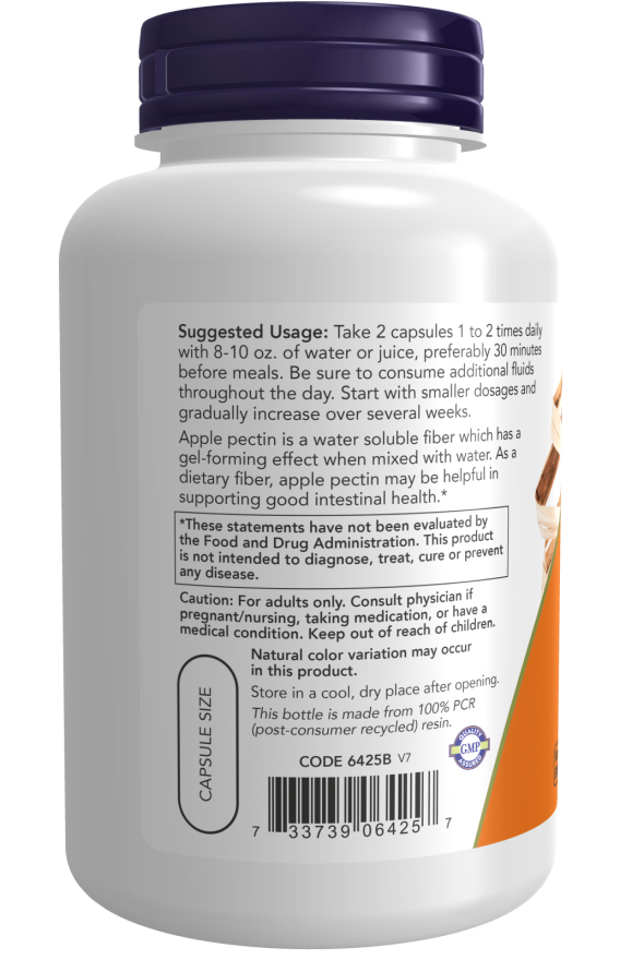 Apple Pectin 700mg - 120 Veg Capsules (Now Foods)