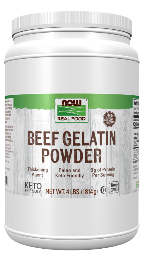 Beef Gelatin Powder 4 lb by Now Foods