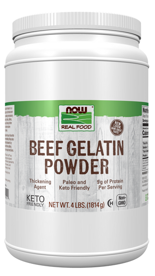 Beef Gelatin Powder 4 lb by Now Foods