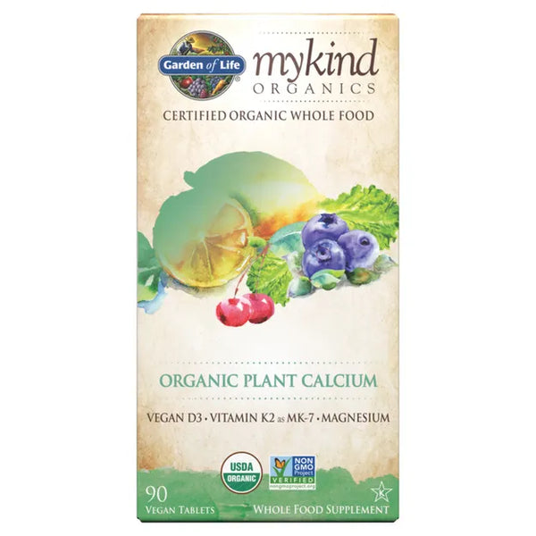 Organic Plant Calcium - 90 Vegan Tablets (Garden of Life)