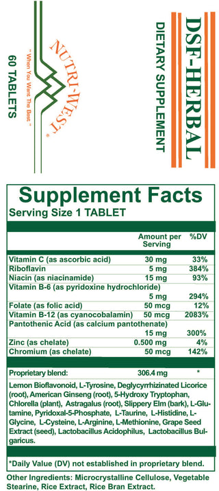 DSF Formula - 60 Tablets (Nutriwest)