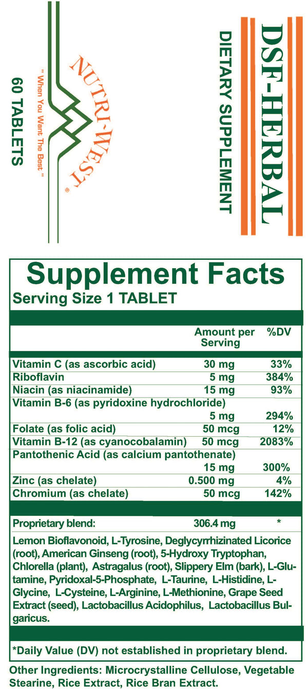 DSF Formula - 60 Tablets (Nutriwest)