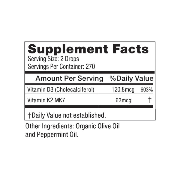 D3-K2 Vitamin Complex - 0.5 FL OZ (Bio Protein Tech)