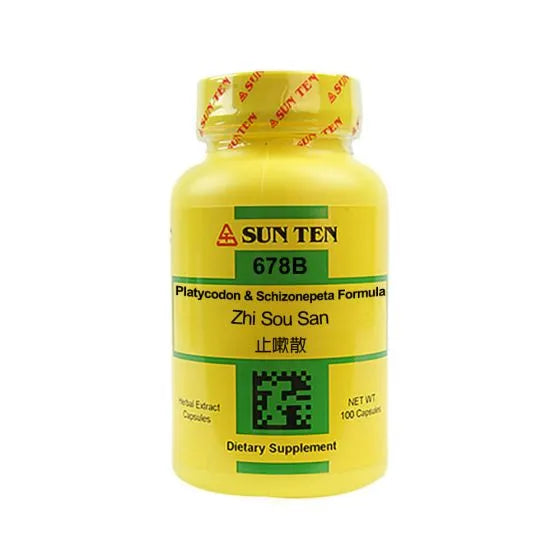 Sun Ten Platycodon & Schizonepeta Formula 678B - 100 Capsules